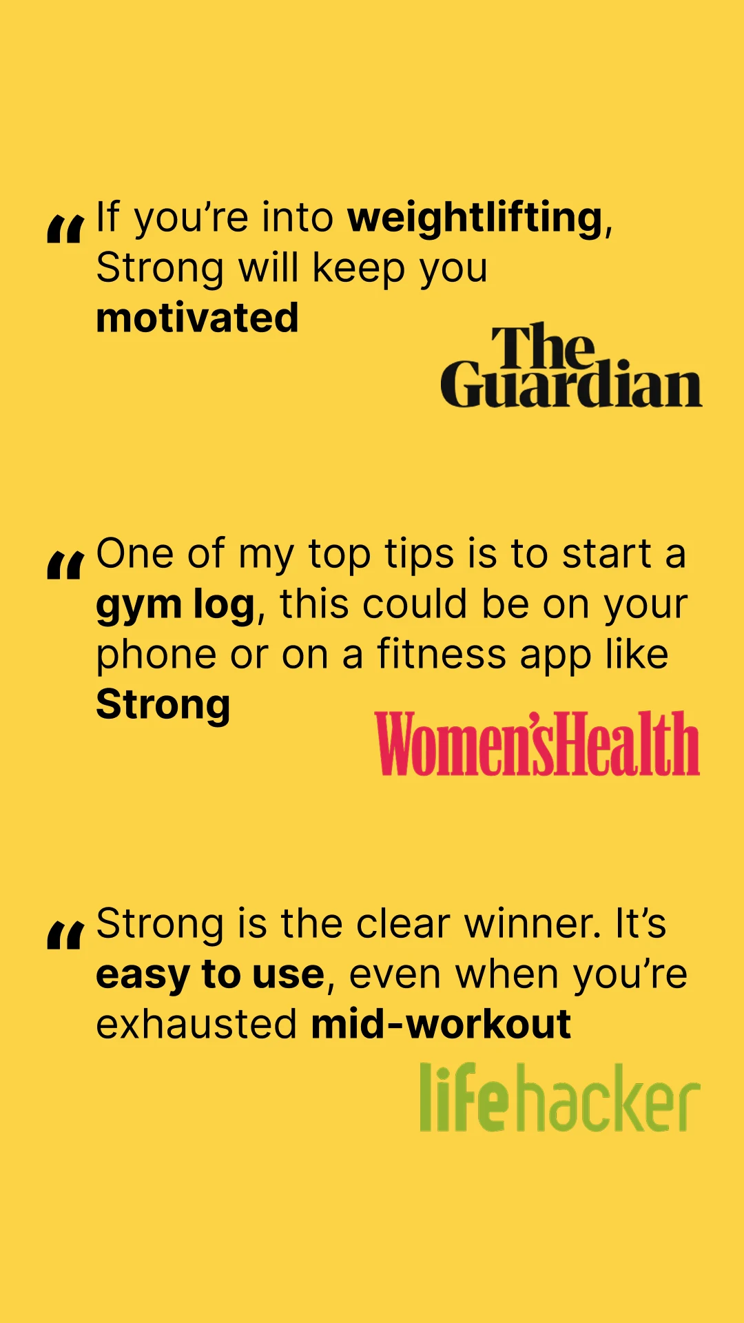 Strong Workout Tracker Gym Log screenshot