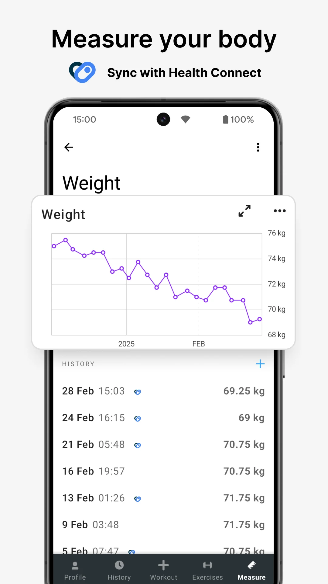 Strong Workout Tracker Gym Log screenshot