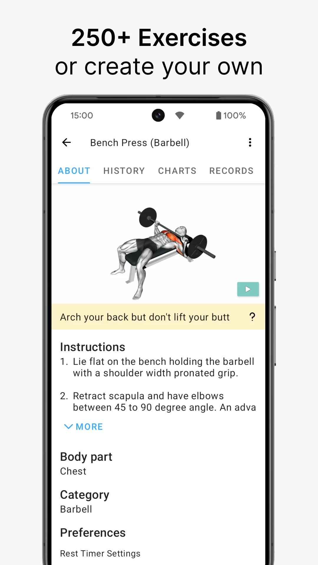Strong Workout Tracker Gym Log screenshot